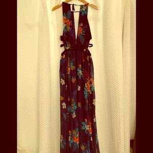 Floral Halter Maxi Dress🌸🌺